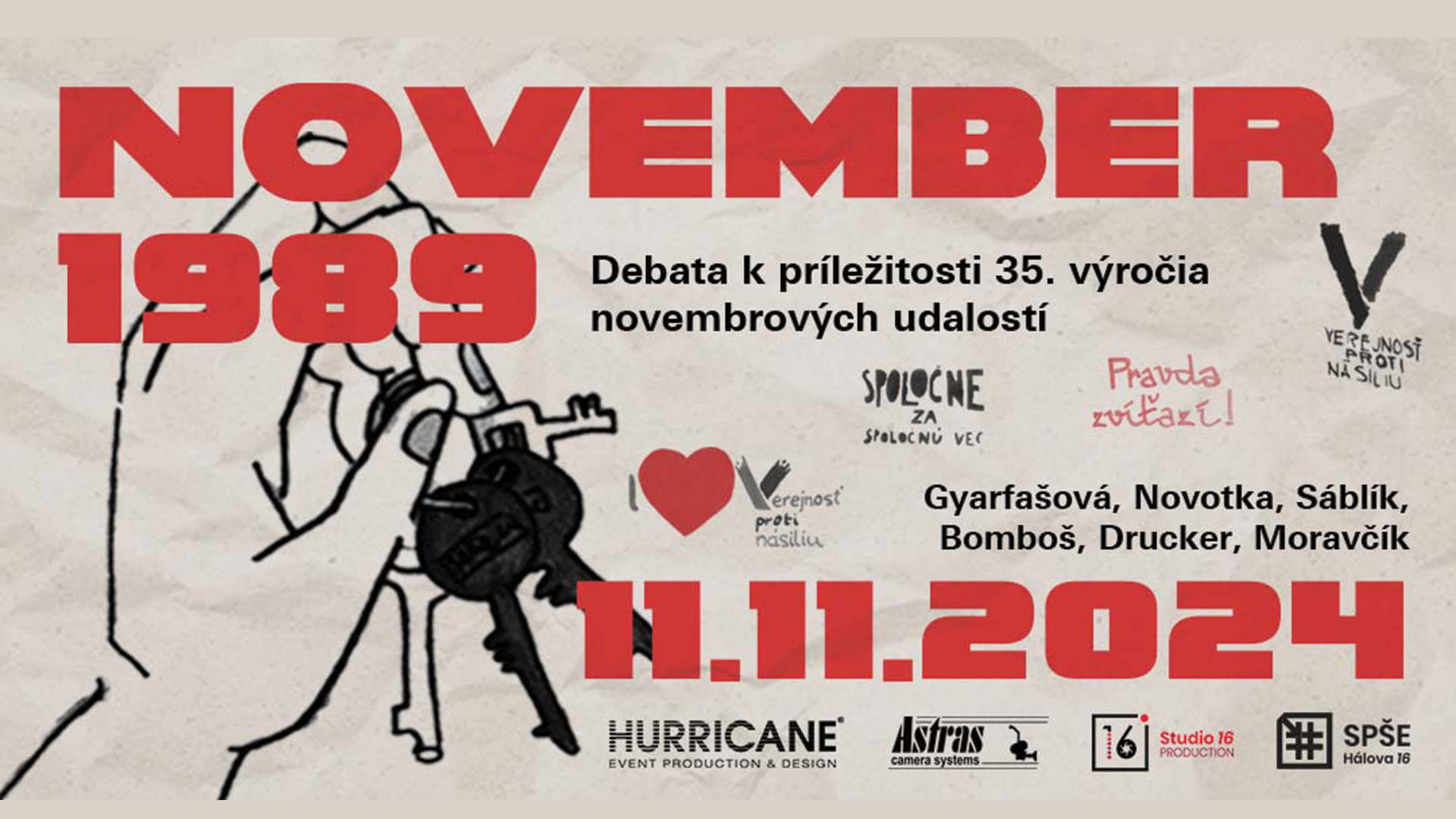 November 1989 – debata banner